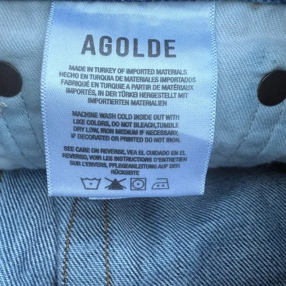 Agolde Classic Blue Jean Shorts